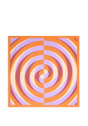 DRIES VAN NOTEN patterned square scarf - Orange