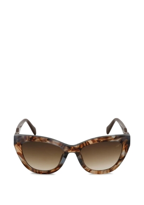 Blumarine cat-eye-frame sunglasses - Brown