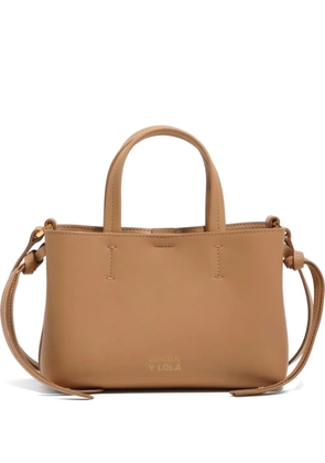 Bimba y Lola top handle mini bag - Neutrals