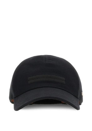 Zegna tonal-detail baseball cap - Black