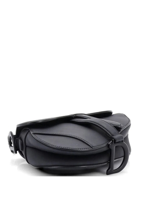 Christian Dior Pre-Owned Ultra Matte Saddle Handbag Leather Mini shoulder bag - Black