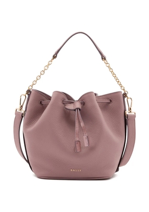 Bally grained-leather drawstring bucket bag - Pink