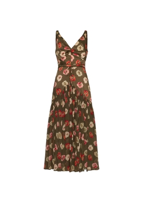 Cinq A Sept twisted floral dress - Green
