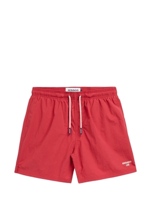 Sebago logo-detail swim shorts - Red