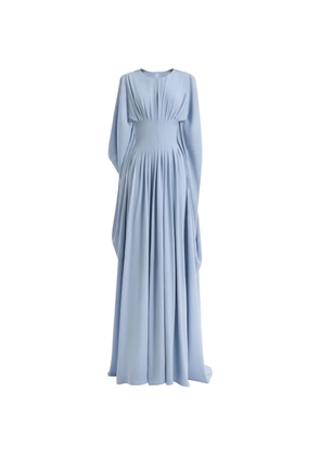 Gemy Maalouf flowy high-neck maxi dress - Blue