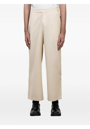 Baziszt beaded trousers - Neutrals