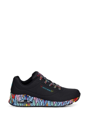 Skechers Street Uno Ravaged Love lace-up sneakers - Black