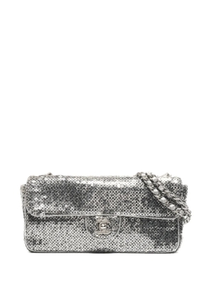 CHANEL Pre-Owned 2007 sequin chain shoulder bag - Silver