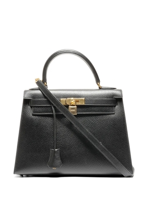Hermès Pre-Owned 1997 top handle leather handbag - Black