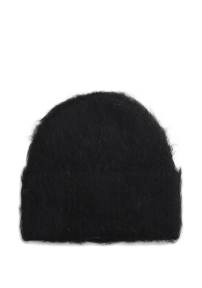 TOTEME brushed beanie hat - Black