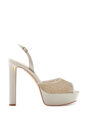 Jennifer Chamandi Antonio crystal-embellished sandals - Neutrals
