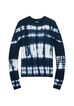 Polo Ralph Lauren cable-knit tie-dye sweater - Blue