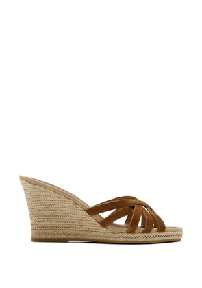 Veronica Beard Phylina espadrille wedge sandals - Brown