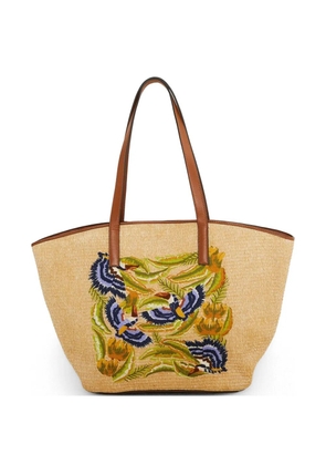 FARM Rio large raffia tote bag - Neutrals