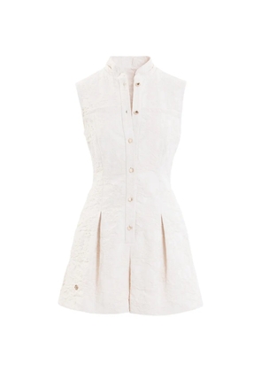 Saiid Kobeisy jacquard short playsuit - Neutrals