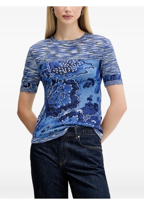 Desigual floral short-sleeve top - Blue