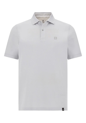 Boggi Milano cotton piqué polo shirt - White
