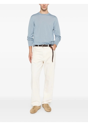 Filippo De Laurentiis crewneck panelled T-shirt - Blue