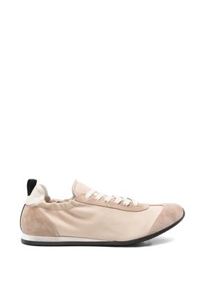 Uma Wang panelled suede-trim sneakers - Neutrals