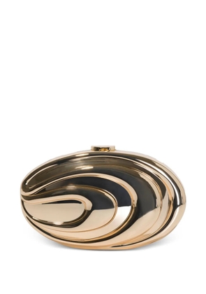 Simkhai Inez sculpted clutch - Gold