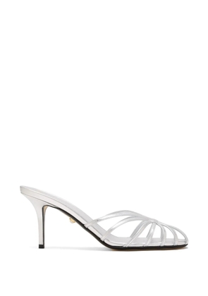 Alevì 75mm leather mules - Silver