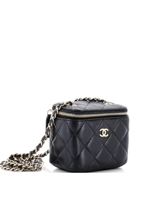 CHANEL Pre-Owned Classic Vanity Case with Chain Quilted Lambskin Mini crossbody bag - Black