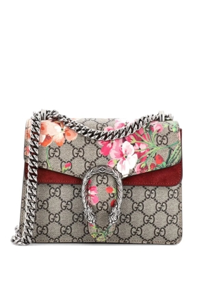 Gucci Pre-Owned Dionysus Bag Blooms Print GG Coated Canvas Mini shoulder bag - Brown