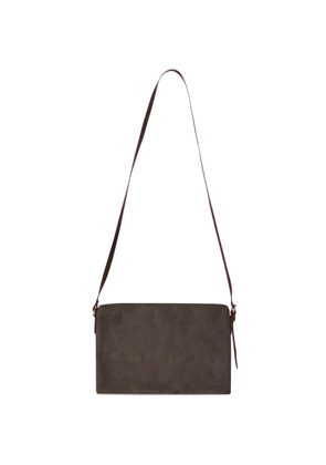 DRIES VAN NOTEN suede cross body bag - Brown