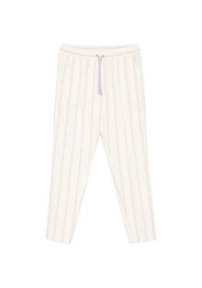 Fedeli striped drawstring-fastening trousers - Neutrals