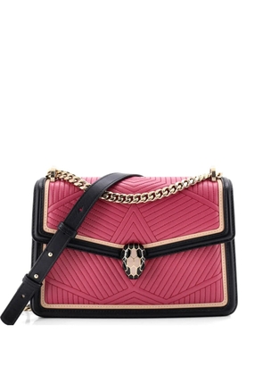 Bvlgari Pre-Owned Serpenti Forever Shoulder Bag Quilted Leather Small crossbody bag - Black