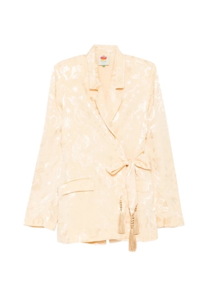 FARM Rio notched lapel blazer - Neutrals
