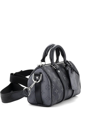 Louis Vuitton Pre-Owned Keepall Bandouliere Bag Reverse Monogram Eclipse Canvas 25 satchel - Black
