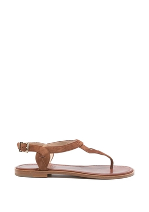 Fratelli Rossetti buckle-strap flat sandals - Brown