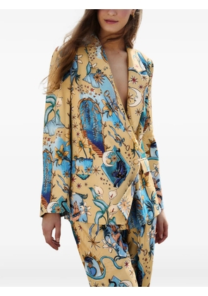 FARM Rio Sand Mystical printed blazer - Neutrals