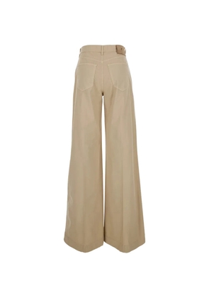 PT Torino Poppy wide-leg front-pleats cotton trousers - Neutrals