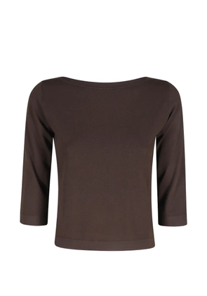 Roberto Collina boat-neck sweater - Brown