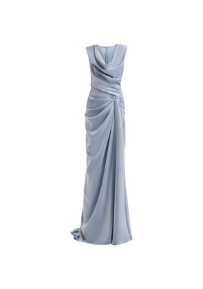 Gemy Maalouf draped maxi dress - Blue