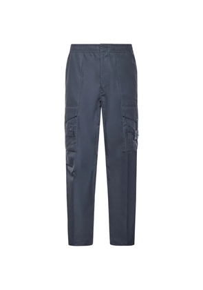 Stone Island cotton straight-leg trousers - Blue
