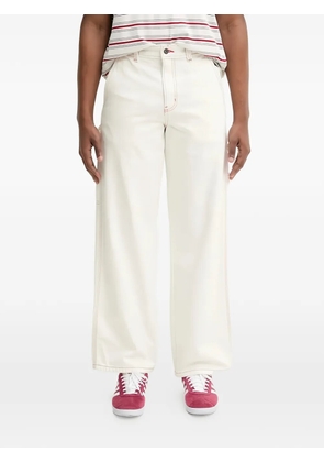 DICKIES contrast-stitch jeans - White
