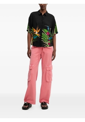 Desigual floral print shirt - Black
