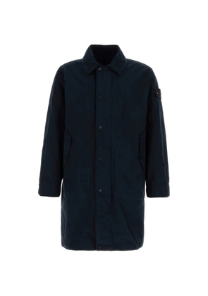 Stone Island polyester blend trench coat - Blue