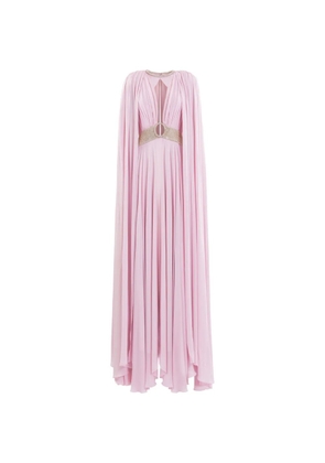 Saiid Kobeisy crystal-embellished draped dress - Pink