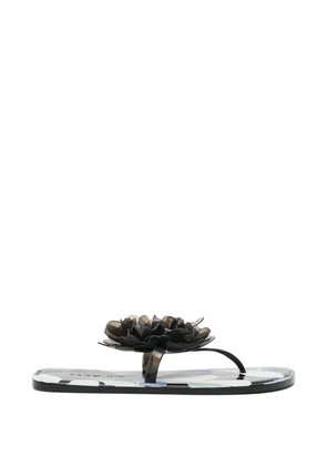 FARM Rio floral-print flip flops - Black
