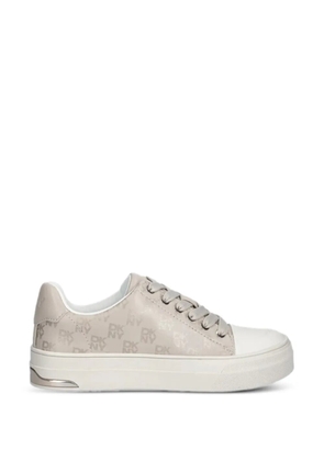 DKNY logo print sneakers - Neutrals