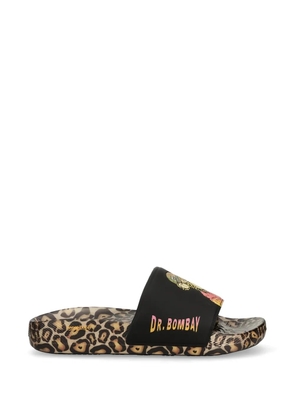 Skechers x Snoop Dogg leopard print slide - Black
