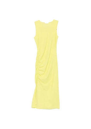 Patrizia Pepe midi ruched dress - Yellow