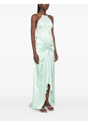 Patrizia Pepe maxi jewel insert dress - Green