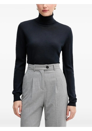 Sisley roll-neck sweater - Blue