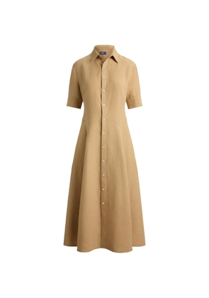 Polo Ralph Lauren button front maxi dress - Neutrals