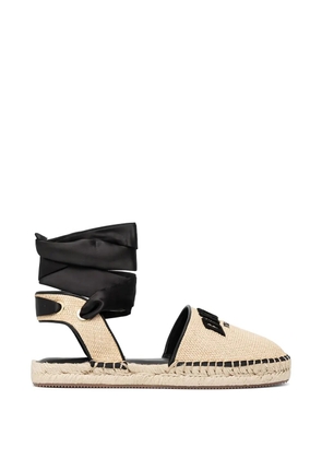 DKNY ribbon embroidery espadrilles - Neutrals